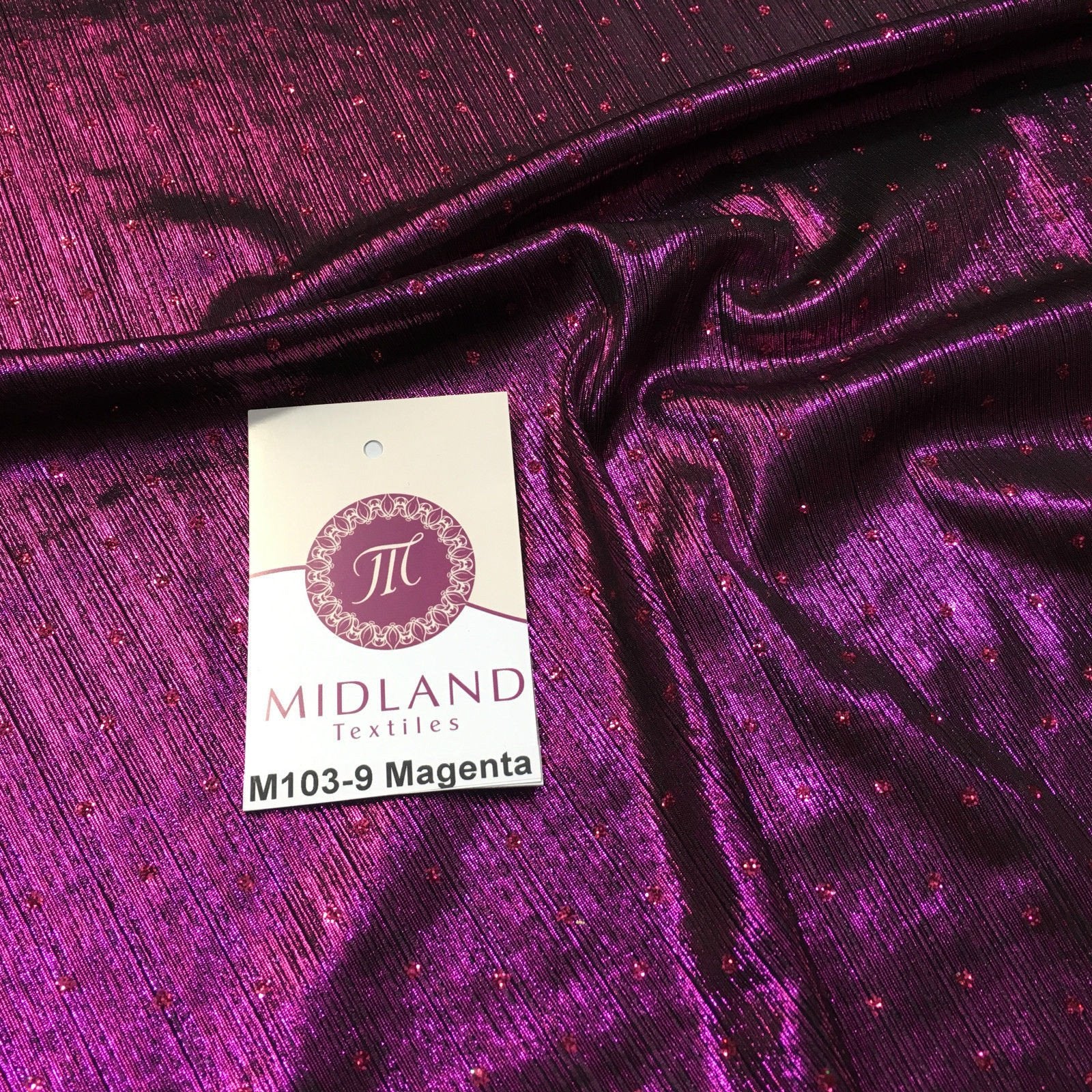 Metallic Lame Hologram Sequin 1 way stretch Fabric 58' wide M103 Mtex