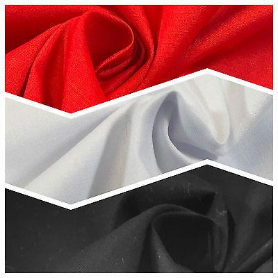 Plain Cotton Poplin one way stretch Dress Fabric 58' M626 Mtex