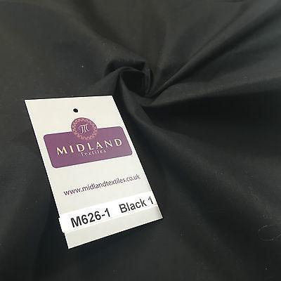 Plain Cotton Poplin one way stretch Dress Fabric 58' M626 Mtex