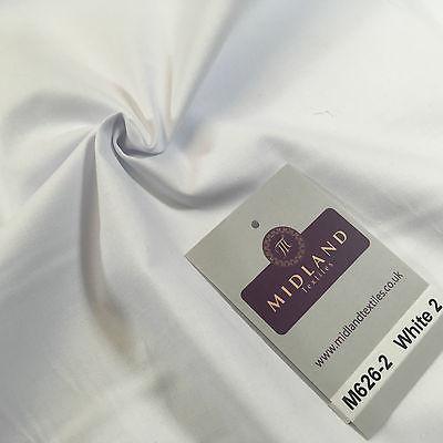 Plain Cotton Poplin one way stretch Dress Fabric 58' M626 Mtex