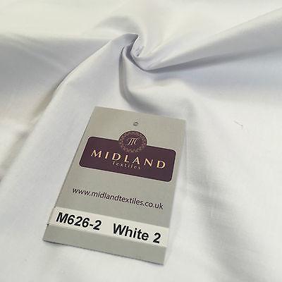 Plain Cotton Poplin one way stretch Dress Fabric 58' M626 Mtex