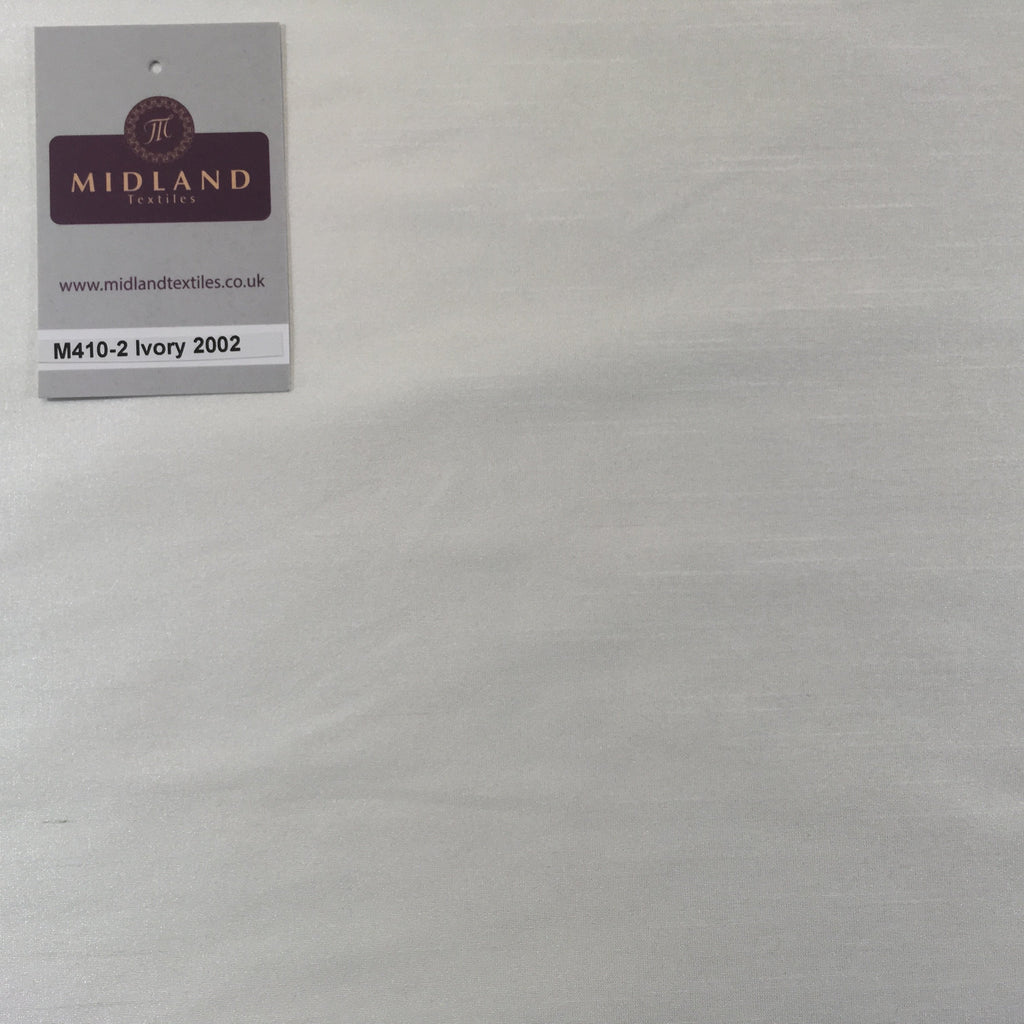 PLAIN FAUX DUPION RAW SILK 100% POLYESTER FABRIC M410 Mtex