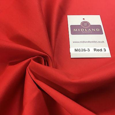 Plain Cotton Poplin one way stretch Dress Fabric 58' M626 Mtex