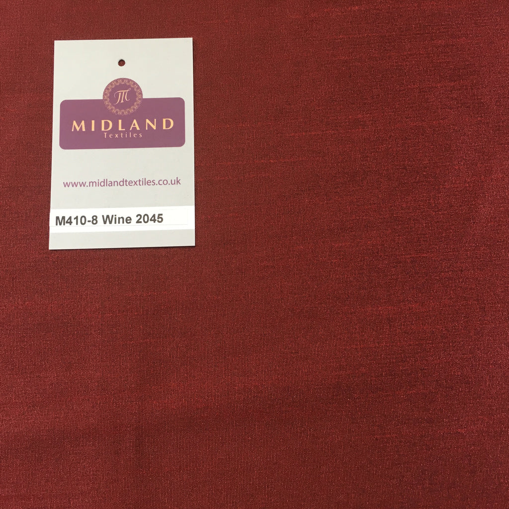 PLAIN FAUX DUPION RAW SILK 100% POLYESTER FABRIC M410 Mtex