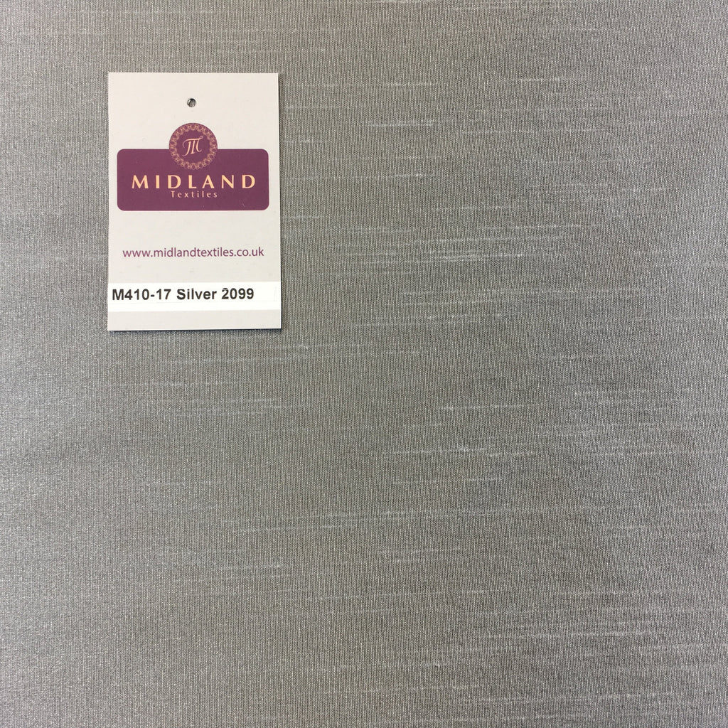 PLAIN FAUX DUPION RAW SILK 100% POLYESTER FABRIC M410 Mtex