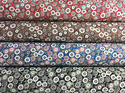 Vintage Floral Ditsy Printed 100% Cotton Poplin Fabric 58' Wide M539 Mtex