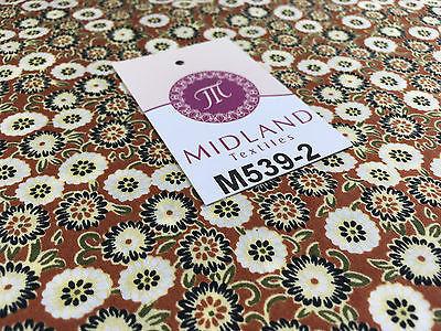 Vintage Floral Ditsy Printed 100% Cotton Poplin Fabric 58' Wide M539 Mtex