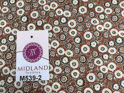 Vintage Floral Ditsy Printed 100% Cotton Poplin Fabric 58' Wide M539 Mtex