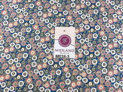 Vintage Floral Ditsy Printed 100% Cotton Poplin Fabric 58' Wide M539 Mtex