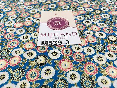 Vintage Floral Ditsy Printed 100% Cotton Poplin Fabric 58' Wide M539 Mtex