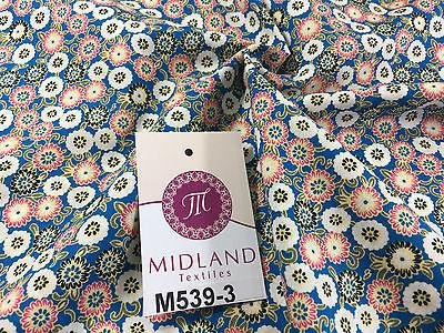 Vintage Floral Ditsy Printed 100% Cotton Poplin Fabric 58' Wide M539 Mtex