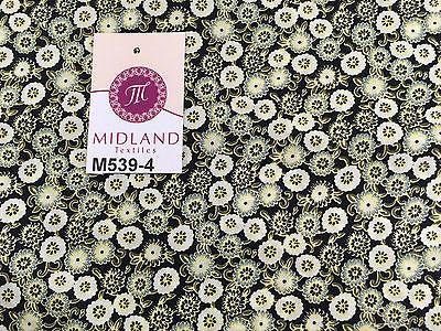 Vintage Floral Ditsy Printed 100% Cotton Poplin Fabric 58' Wide M539 Mtex