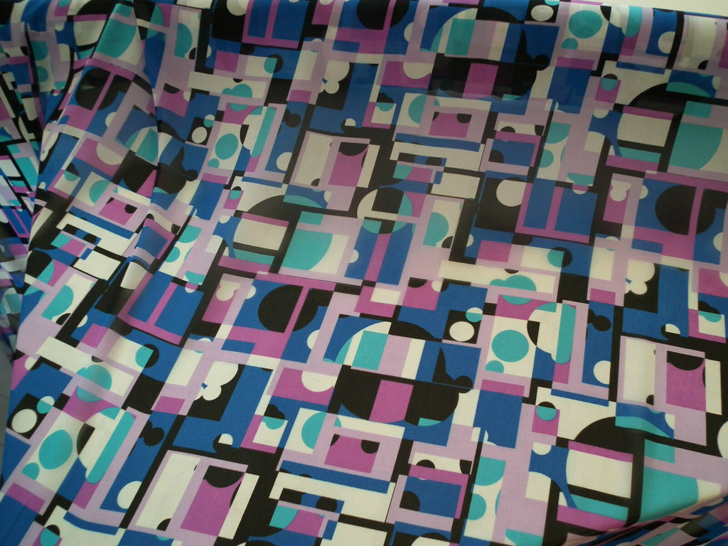 Geometric Print Georgette Fabric 58