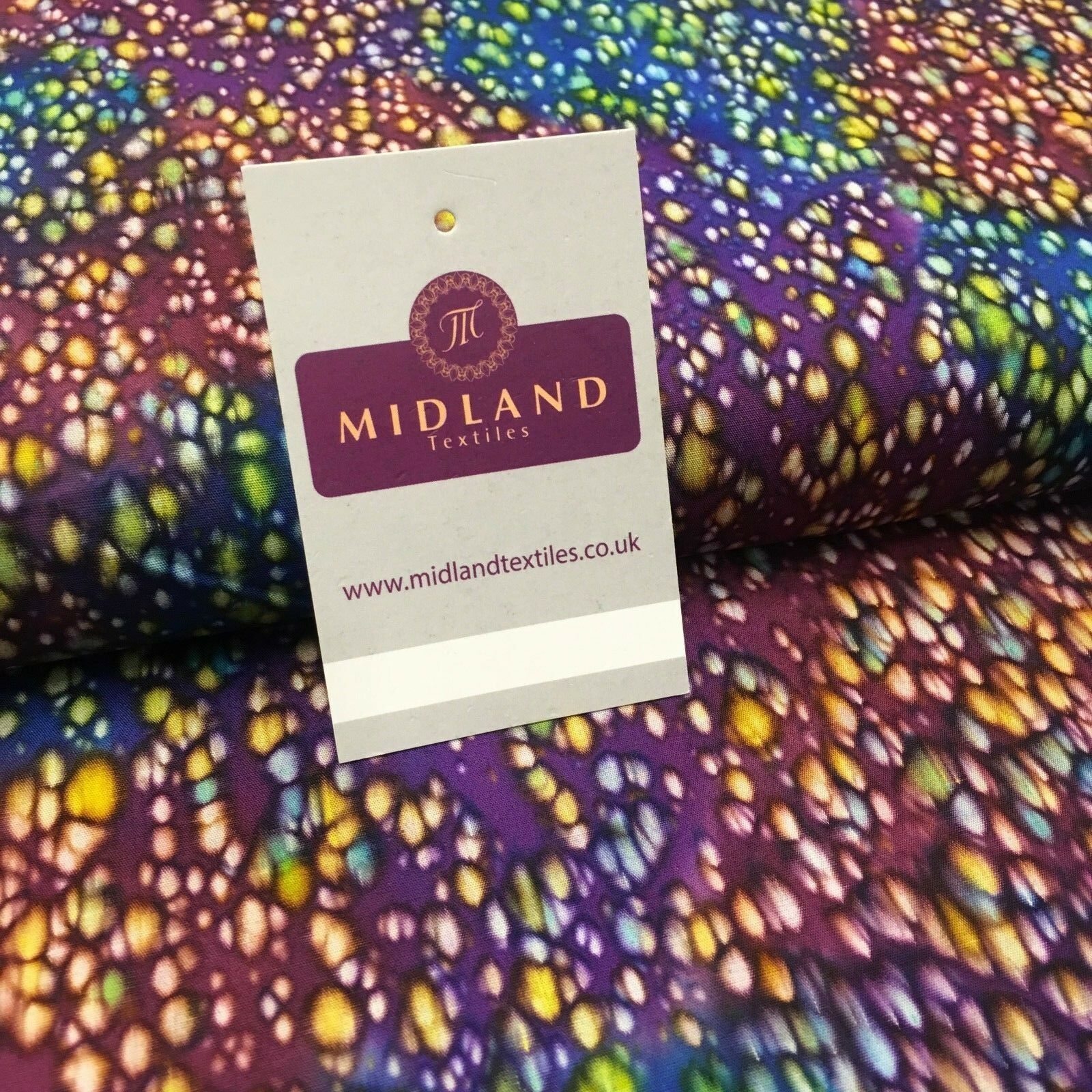 Bali Batik Leaf Dew Drops 100% Cotton Patchwork fabric 44' Wide MK907