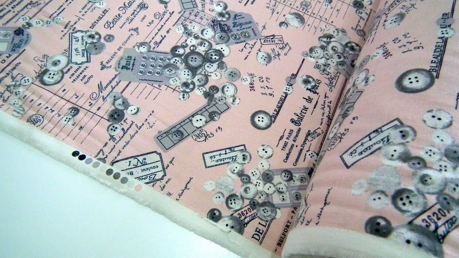 100% Cotton Canvas Craft Fabric French Theme Per Metre 44" M11 Mtex