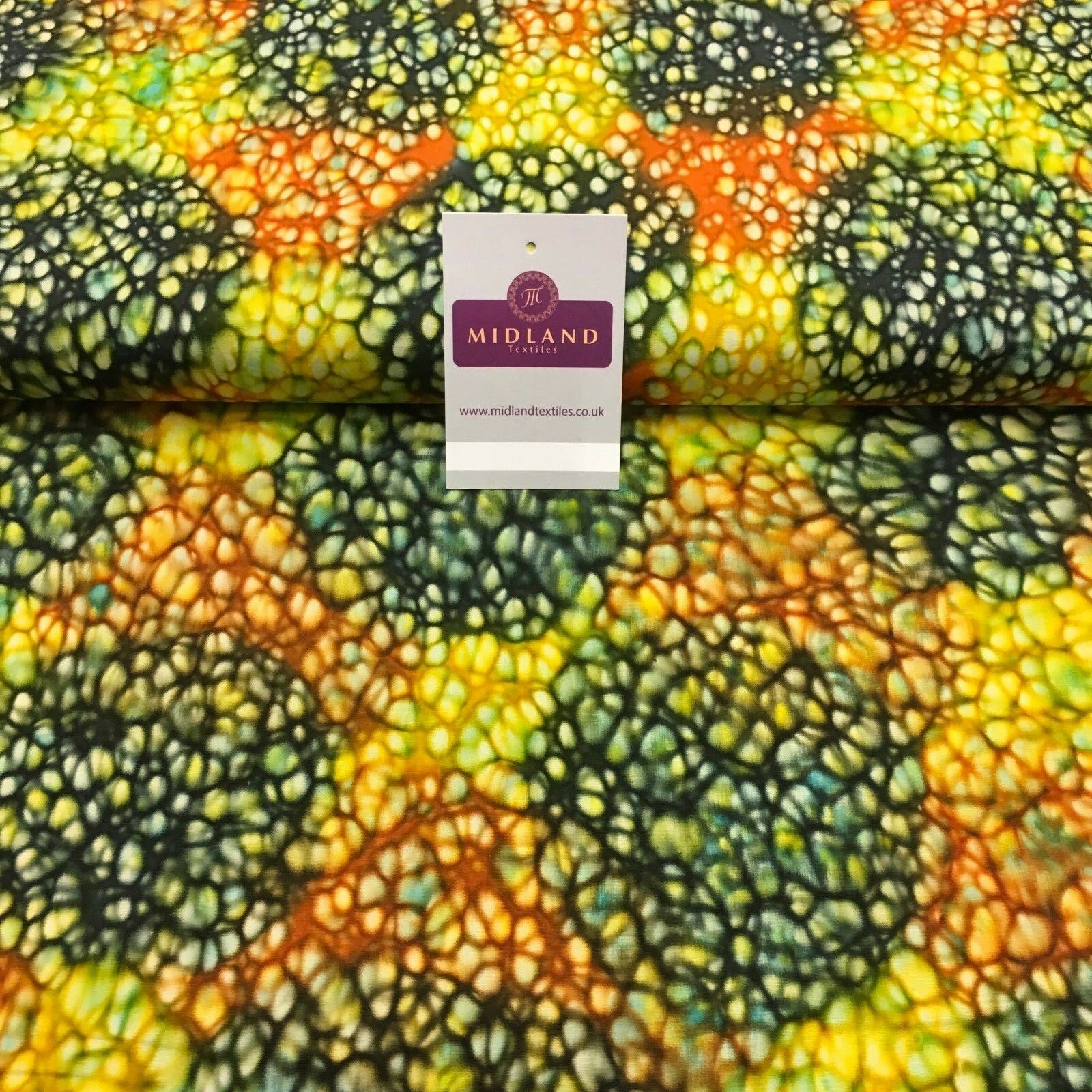 Bali Batik Leaf Dew Drops 100% Cotton Patchwork fabric 44' Wide MK907