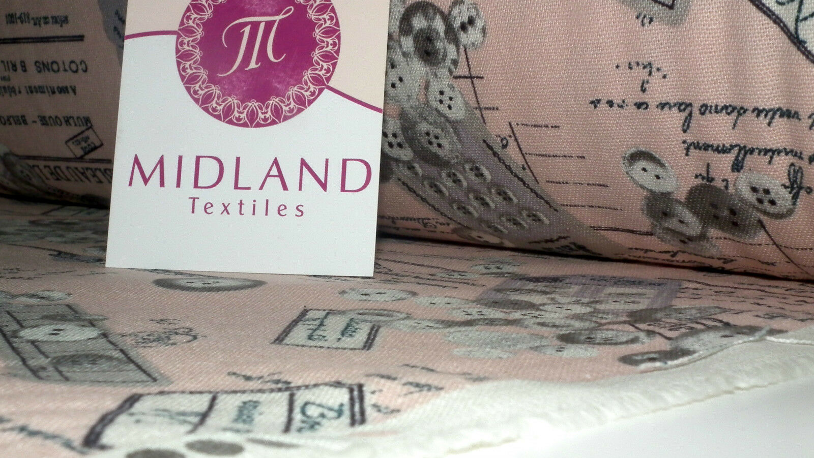 100% Cotton Canvas Craft Fabric French Theme Per Metre 44' M11 Mtex