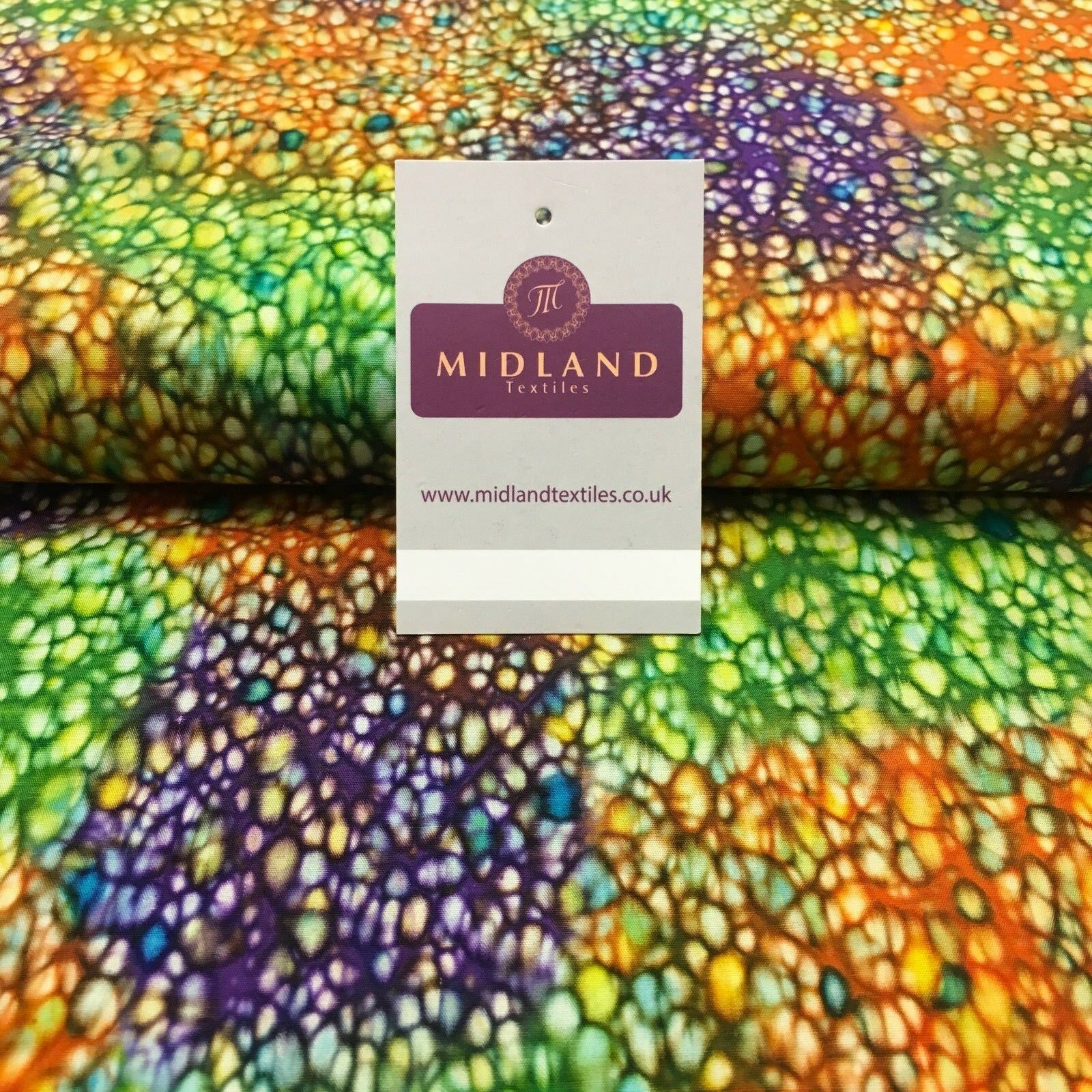 Bali Batik Leaf Dew Drops 100% Cotton Patchwork fabric 44' Wide MK907