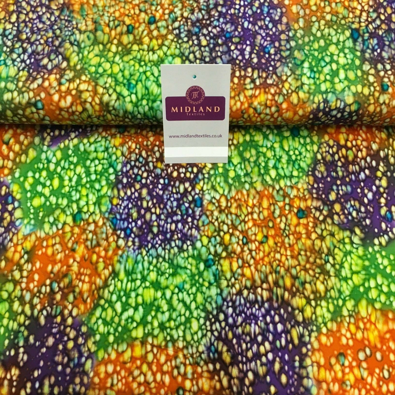 Bali Batik Leaf Dew Drops 100% Cotton Patchwork fabric 44' Wide MK907