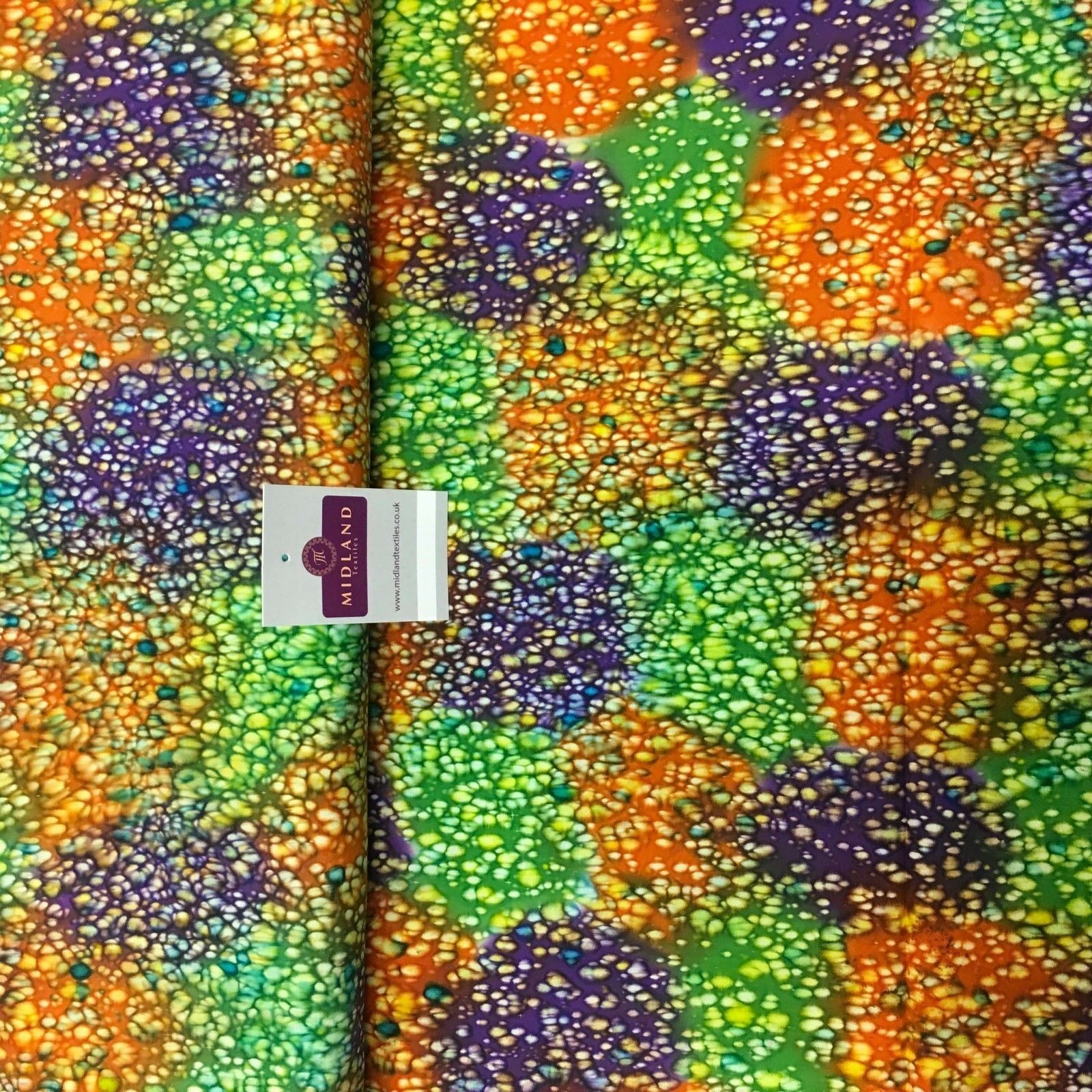 Bali Batik Leaf Dew Drops 100% Cotton Patchwork fabric 44' Wide MK907