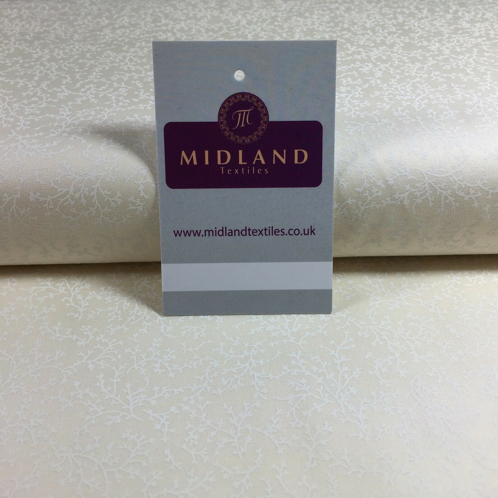 Cream Floral 100% Cotton poplin printed craft fabric 45' M734 Mtex