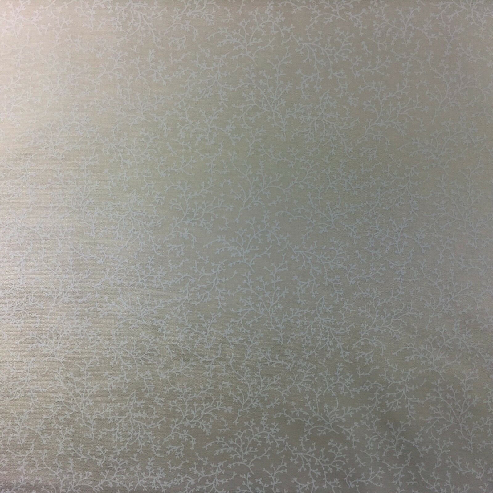 Cream Floral 100% Cotton poplin printed craft fabric 45' M734 Mtex