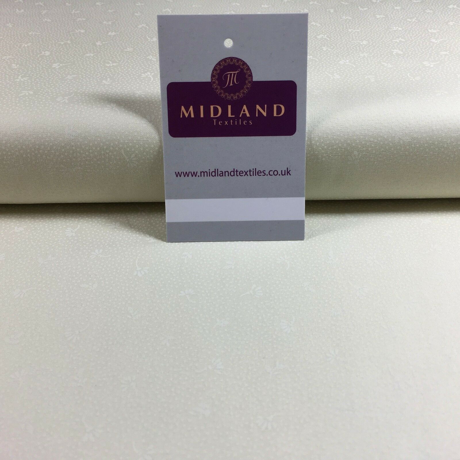 Cream Floral 100% Cotton poplin printed craft fabric 45' M734 Mtex