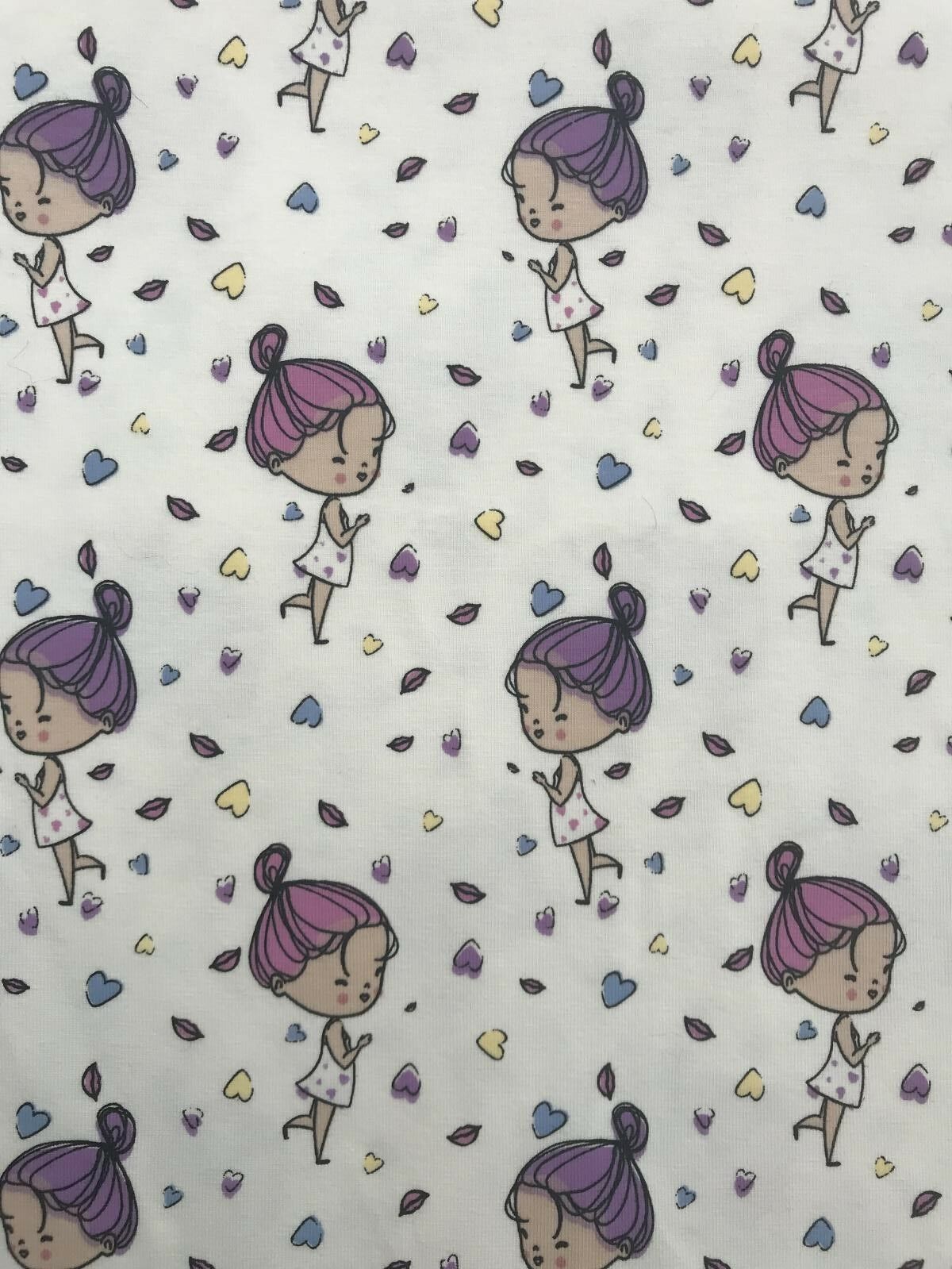 Girl Cotton Jersey UV Colour Changing Light Sun Reactive Fabric 58' MT955-7