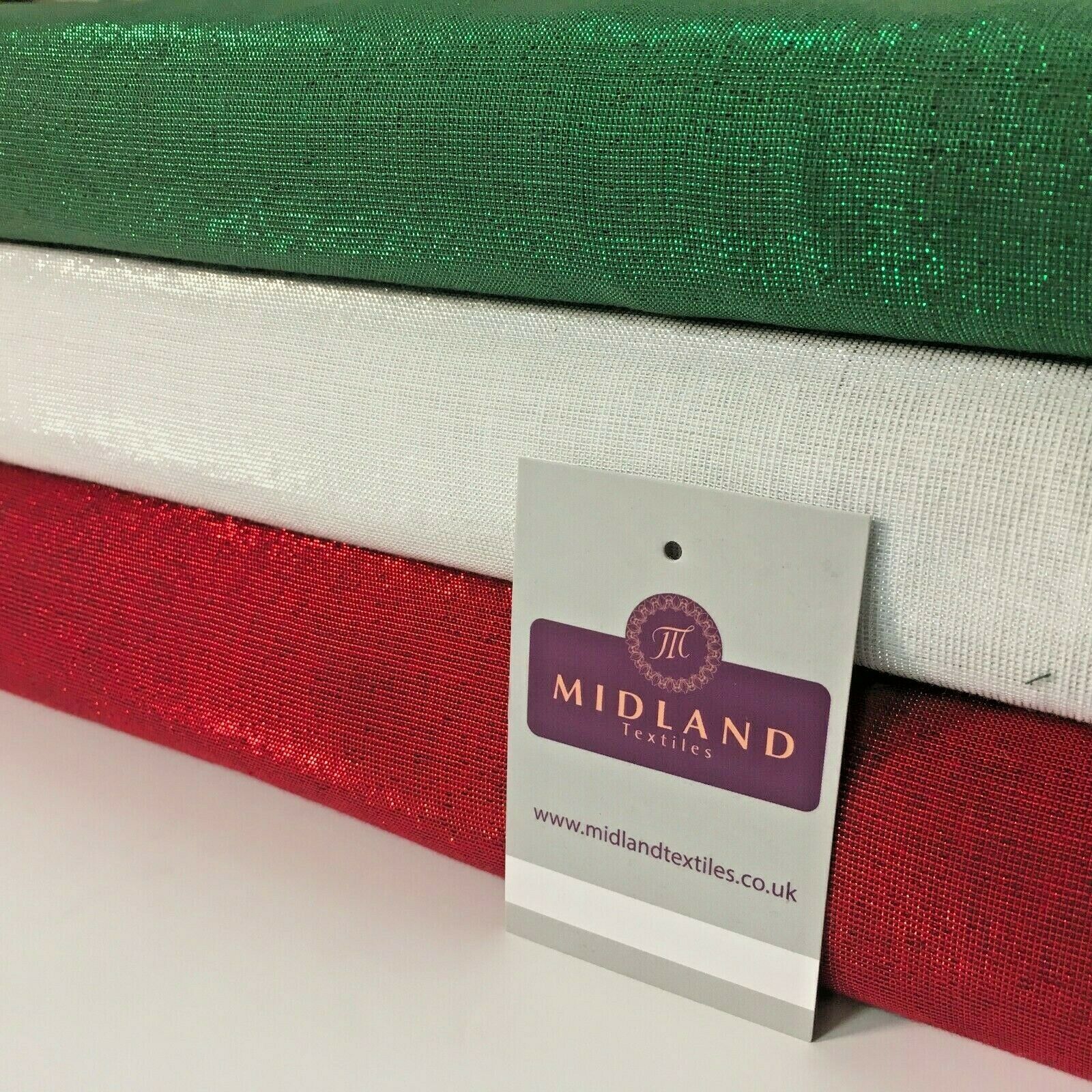 Cotton Lurex Christmas Sparkly Party fabric 110cm Wide MD1160 Mtex