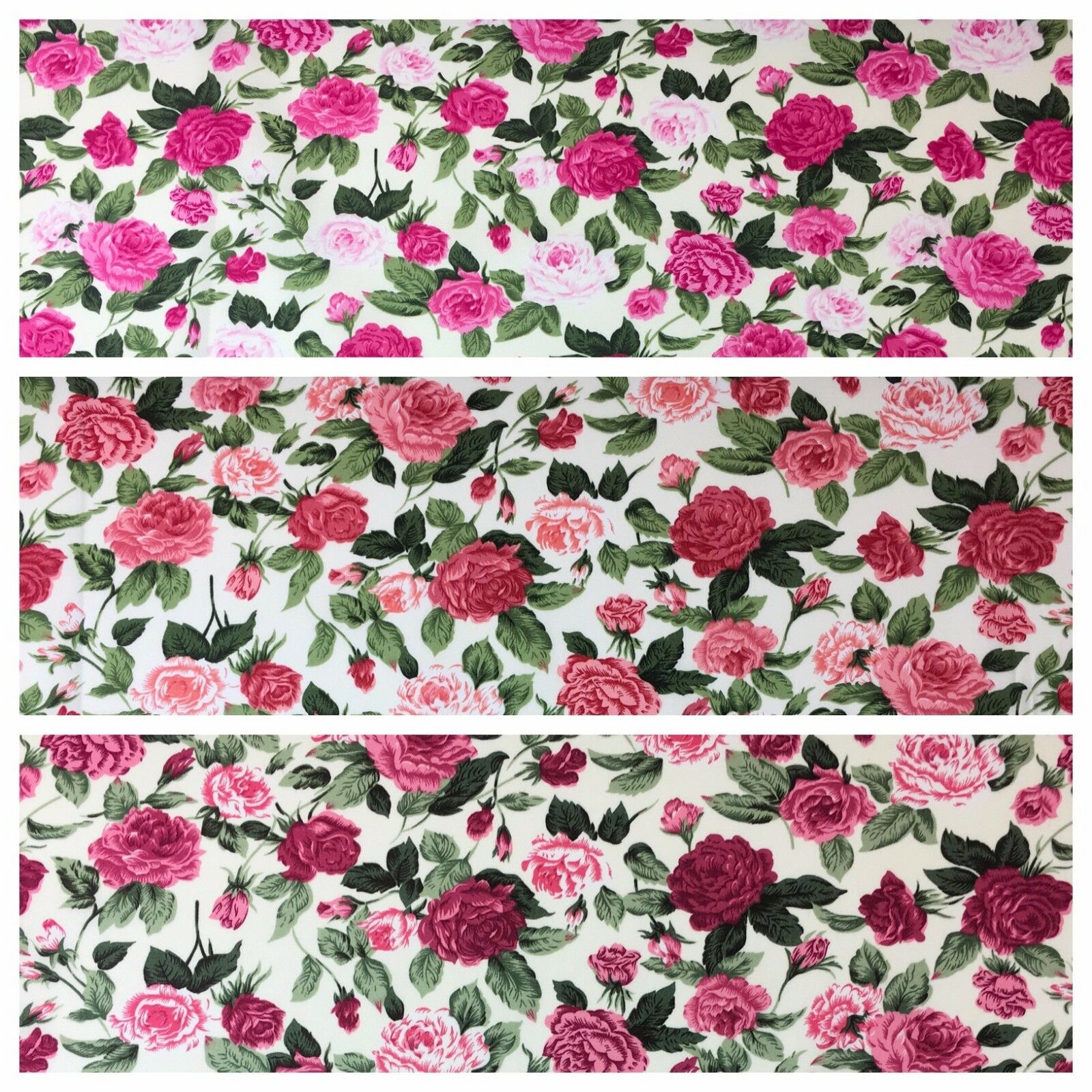 100% cotton Vintage Victorian shabby chic Rose floral print 44' Wide M611 Mtex
