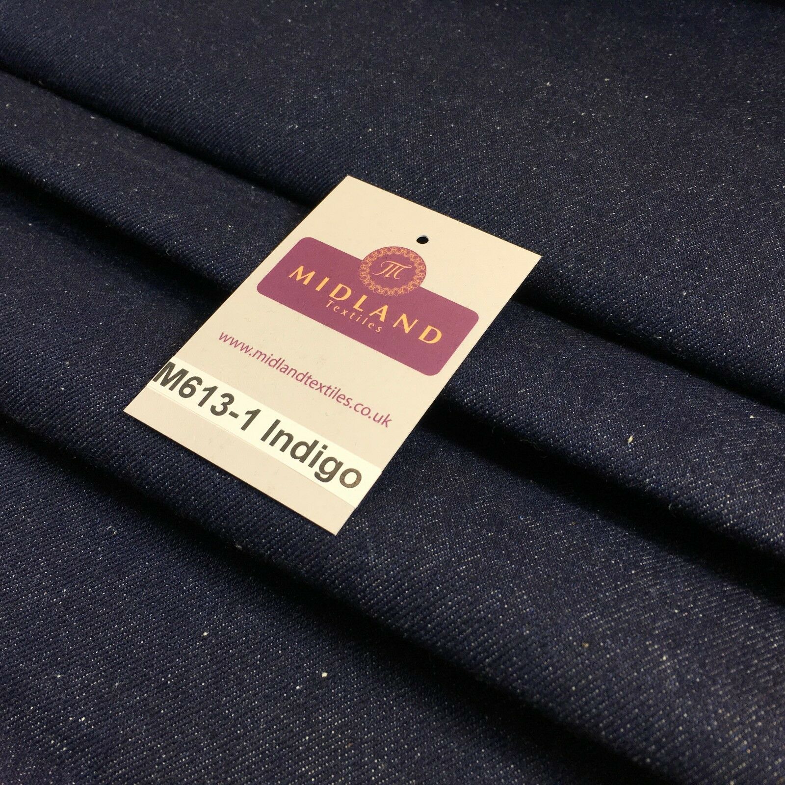 14oz Heavyweight Denim indigo Blue Heavyweight 100% Cotton Fabric 58' M613 Mtex