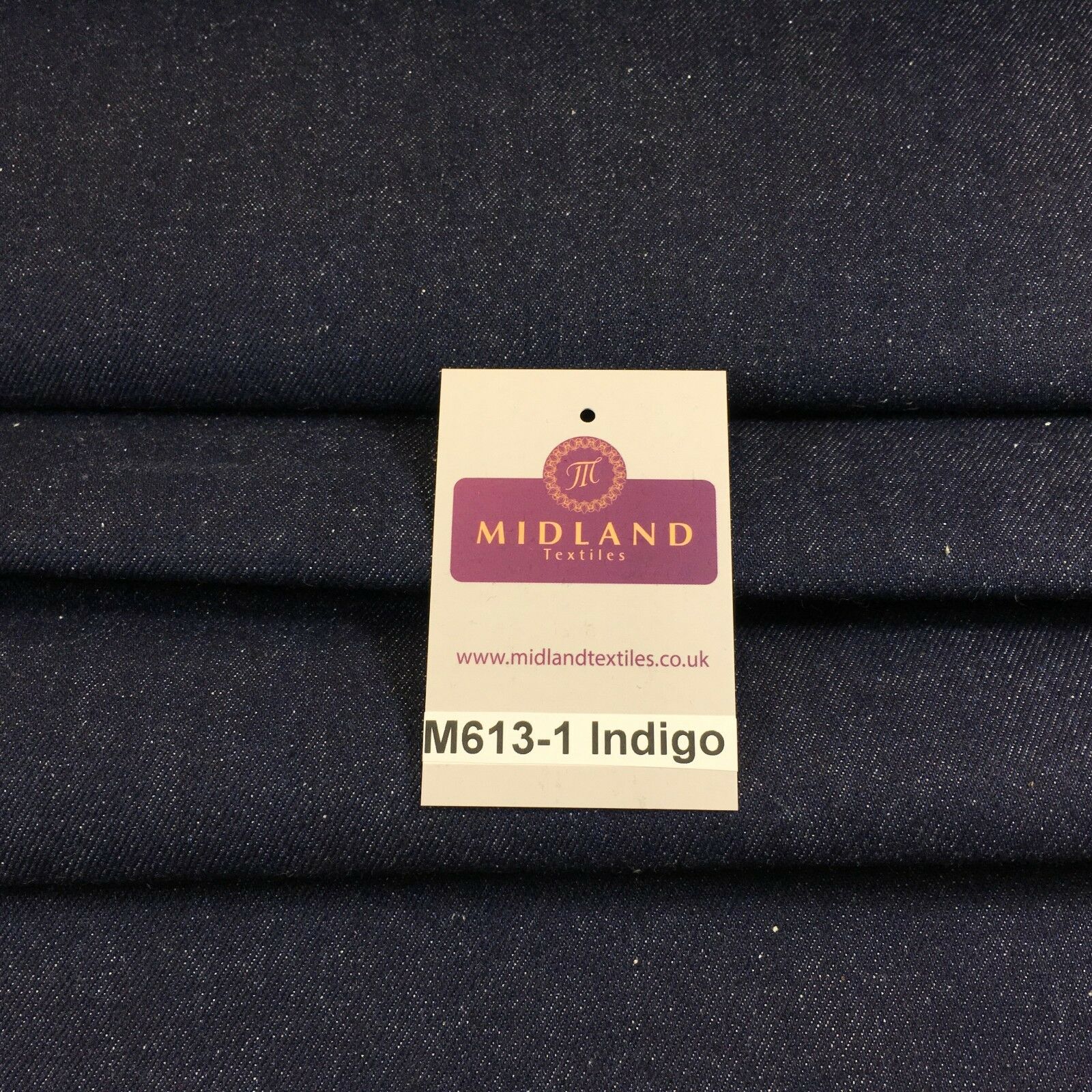 14oz Heavyweight Denim indigo Blue Heavyweight 100% Cotton Fabric 58' M613 Mtex