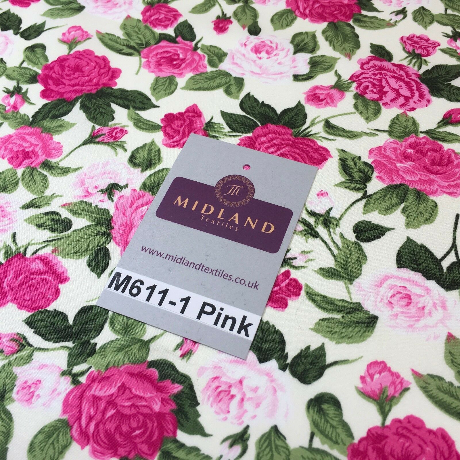 100% cotton Vintage Victorian shabby chic Rose floral print 44' Wide M611 Mtex