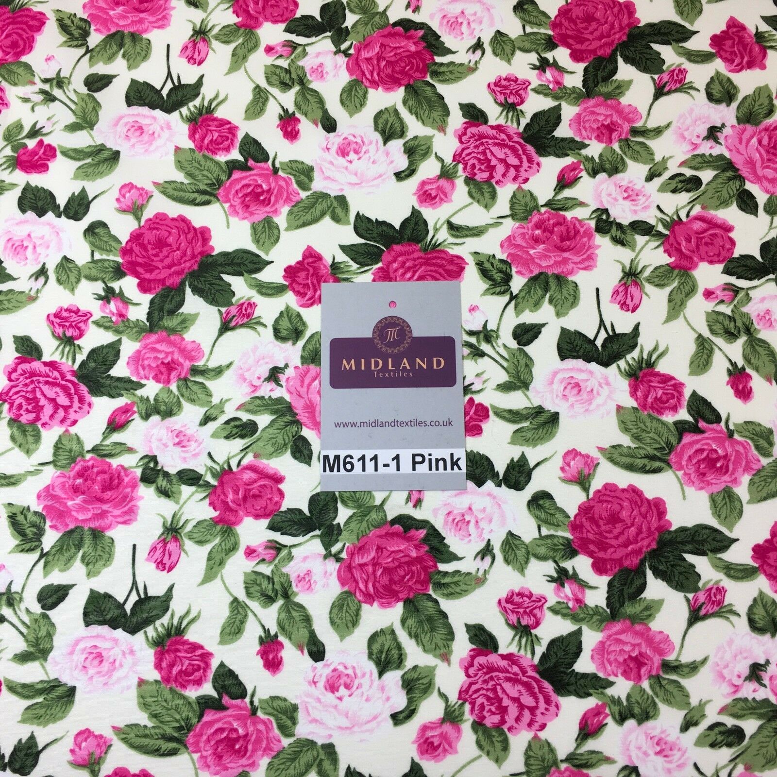 100% cotton Vintage Victorian shabby chic Rose floral print 44' Wide M611 Mtex