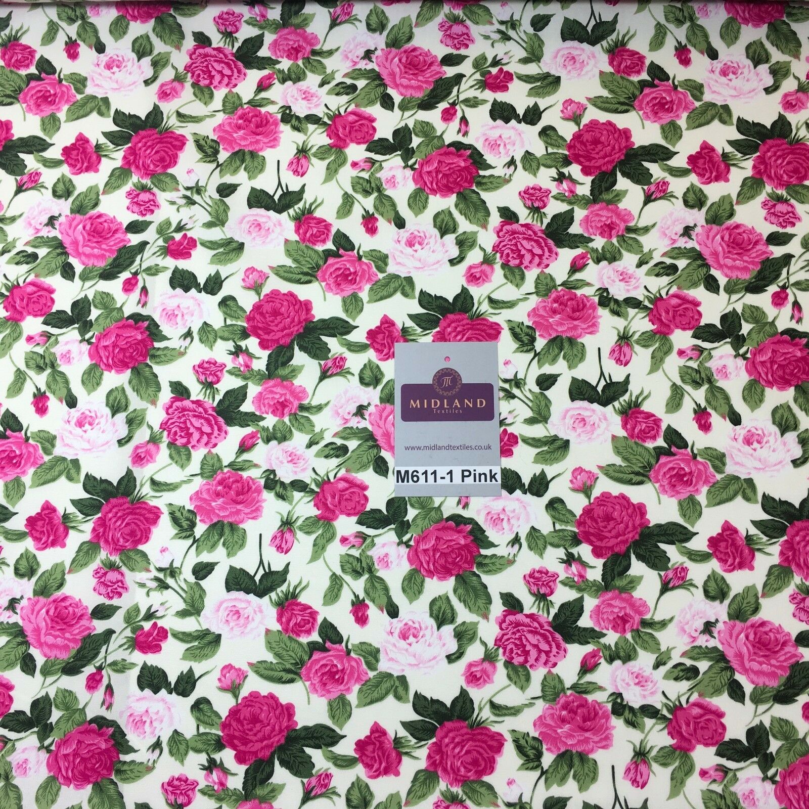 100% cotton Vintage Victorian shabby chic Rose floral print 44' Wide M611 Mtex