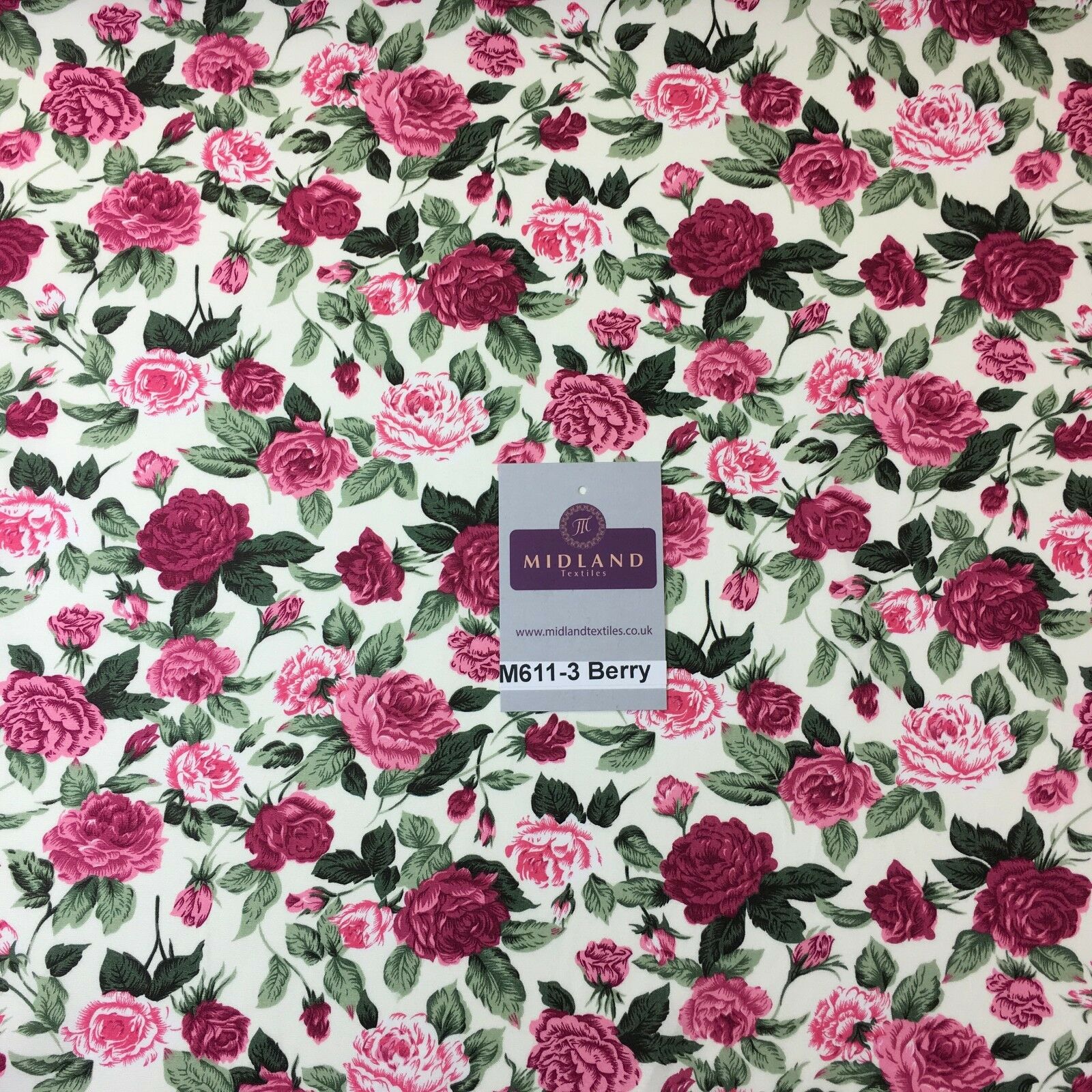 100% cotton Vintage Victorian shabby chic Rose floral print 44' Wide M611 Mtex