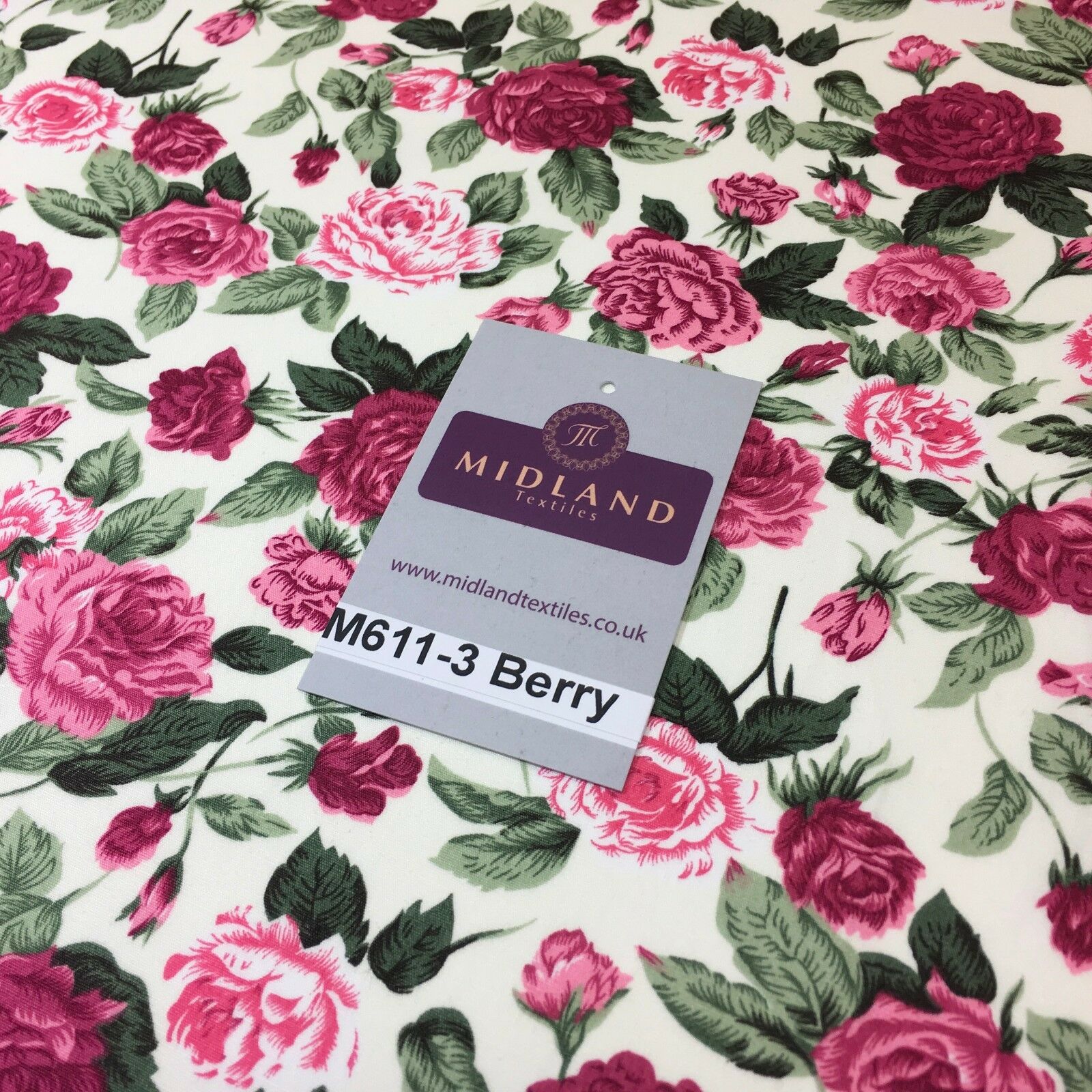 100% cotton Vintage Victorian shabby chic Rose floral print 44' Wide M611 Mtex