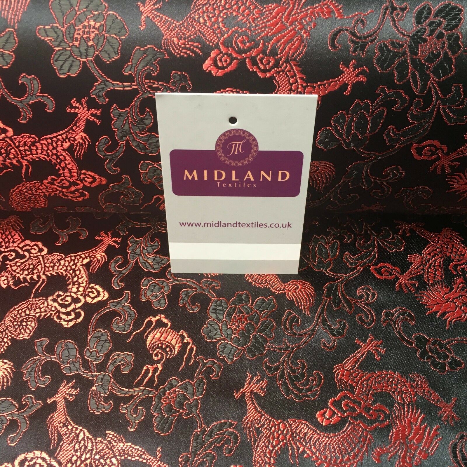 Chinese oriental Dragon Shanghai Brocade dress fabric 110 Cm wide MK1045 Mtex