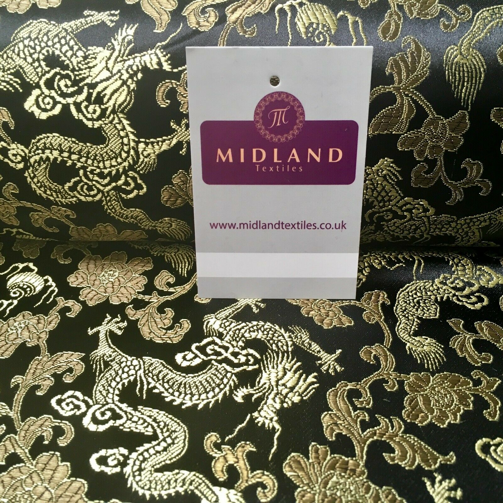 Chinese oriental Dragon Shanghai Brocade dress fabric 110 Cm wide MK1045 Mtex