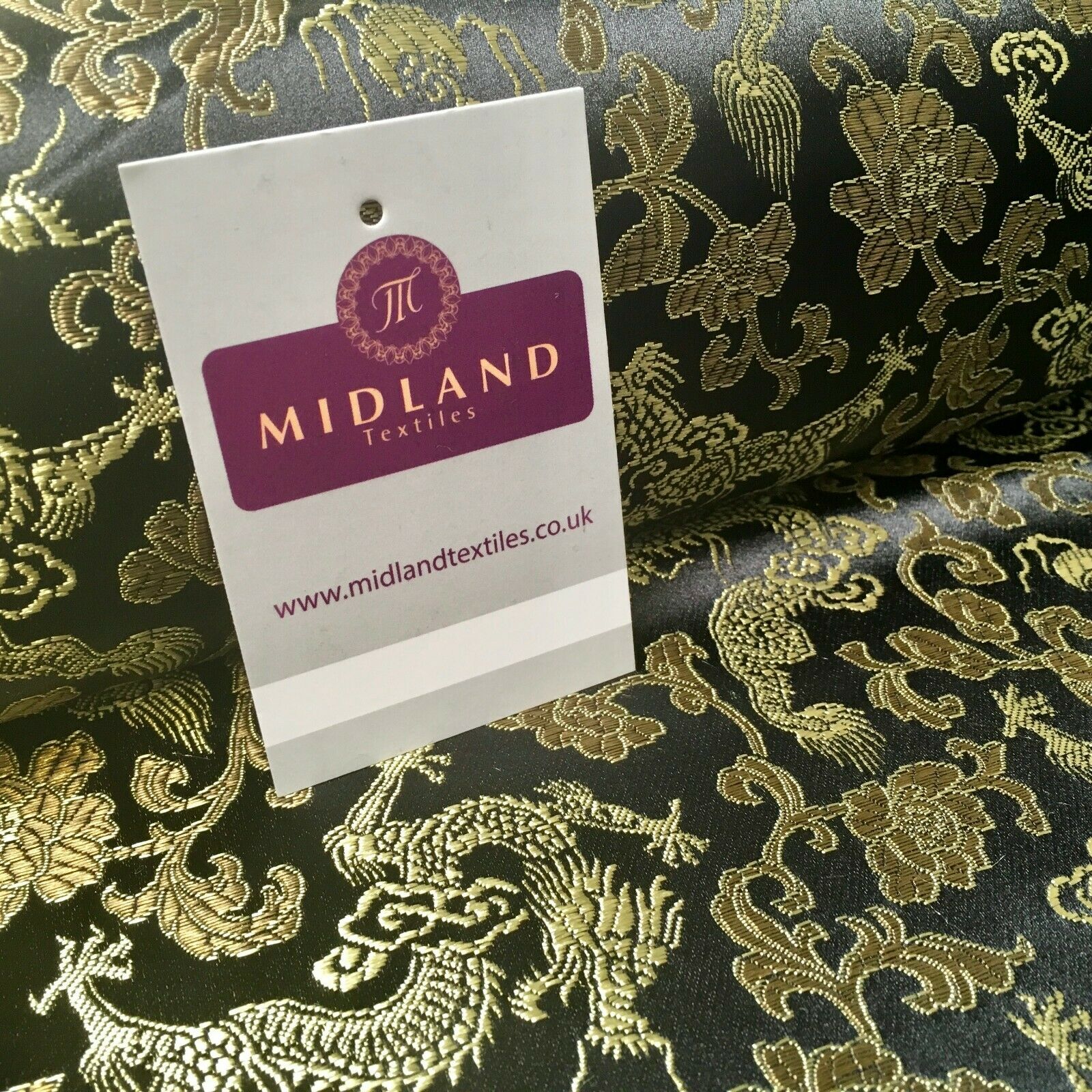 Chinese oriental Dragon Shanghai Brocade dress fabric 110 Cm wide MK1045 Mtex