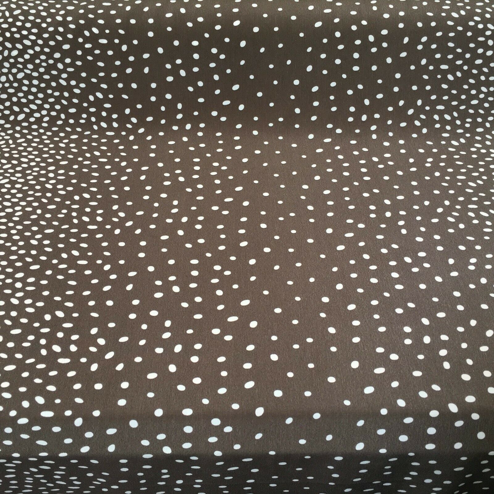 Brown Double border stripped crepe de chine Dress Fabric 147 cm M145-77 Mtex