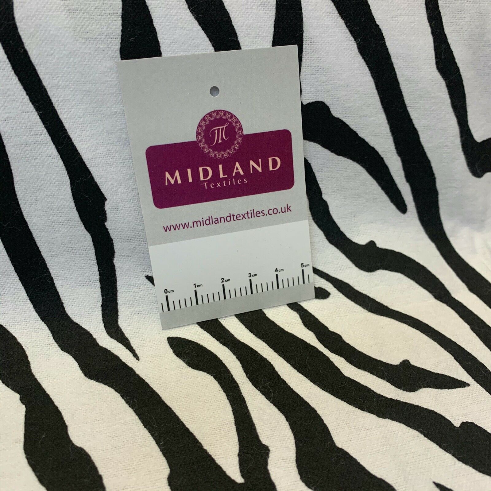 Black white zebra Cotton Wynciette Soft Brushed Fabric 110 cm Wide MK1227-9