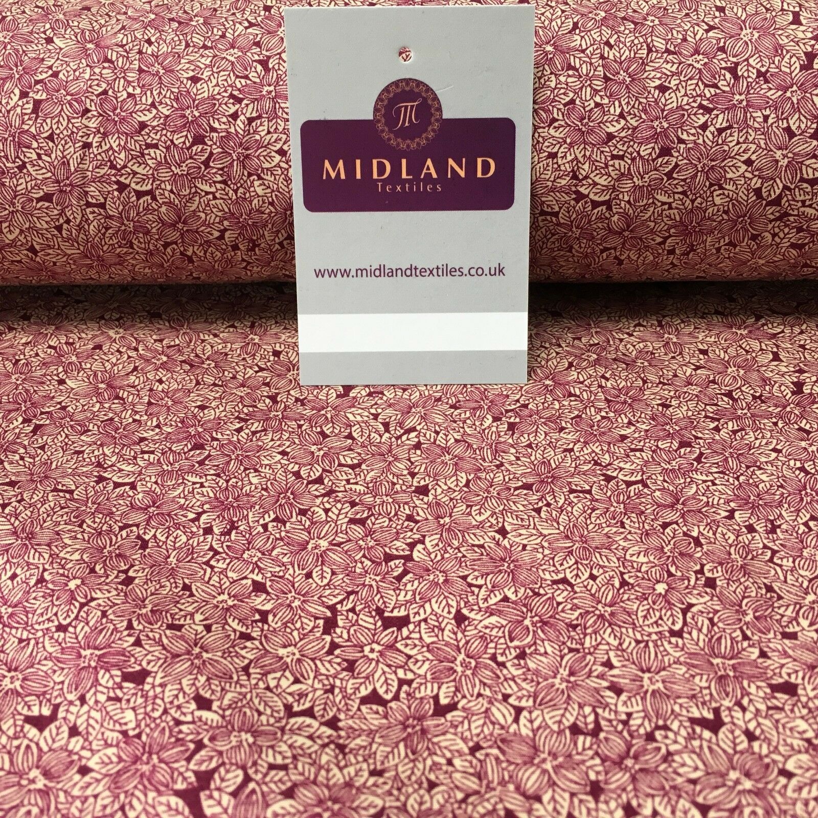 100% Cotton Small Floral poplin print 44' Wide Fabric Mtex MK823