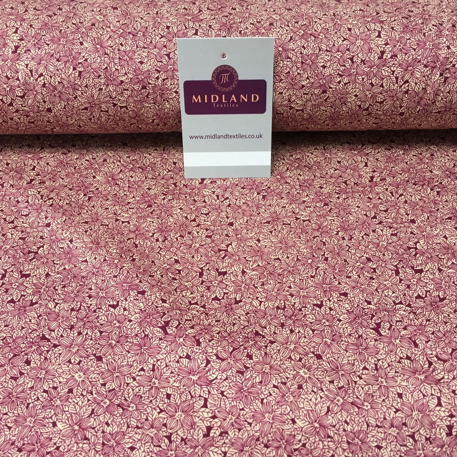 100% Cotton Small Floral poplin print 44' Wide Fabric Mtex MK823