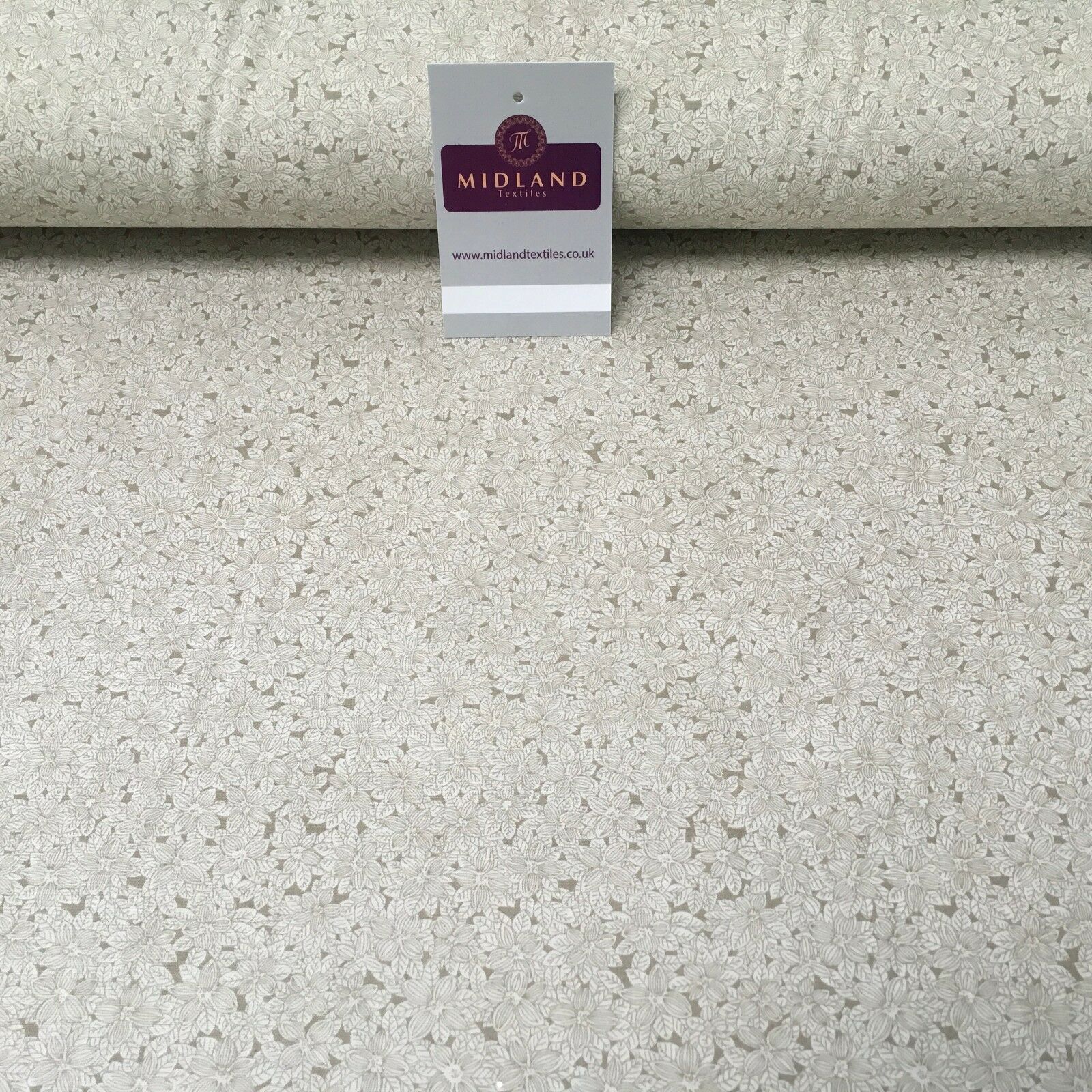 100% Cotton Small Floral poplin print 44' Wide Fabric Mtex MK823