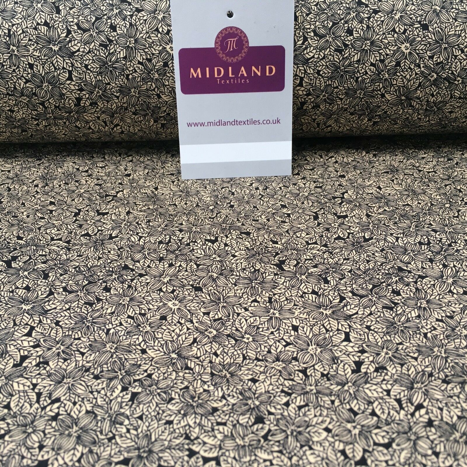 100% Cotton Small Floral poplin print 44' Wide Fabric Mtex MK823