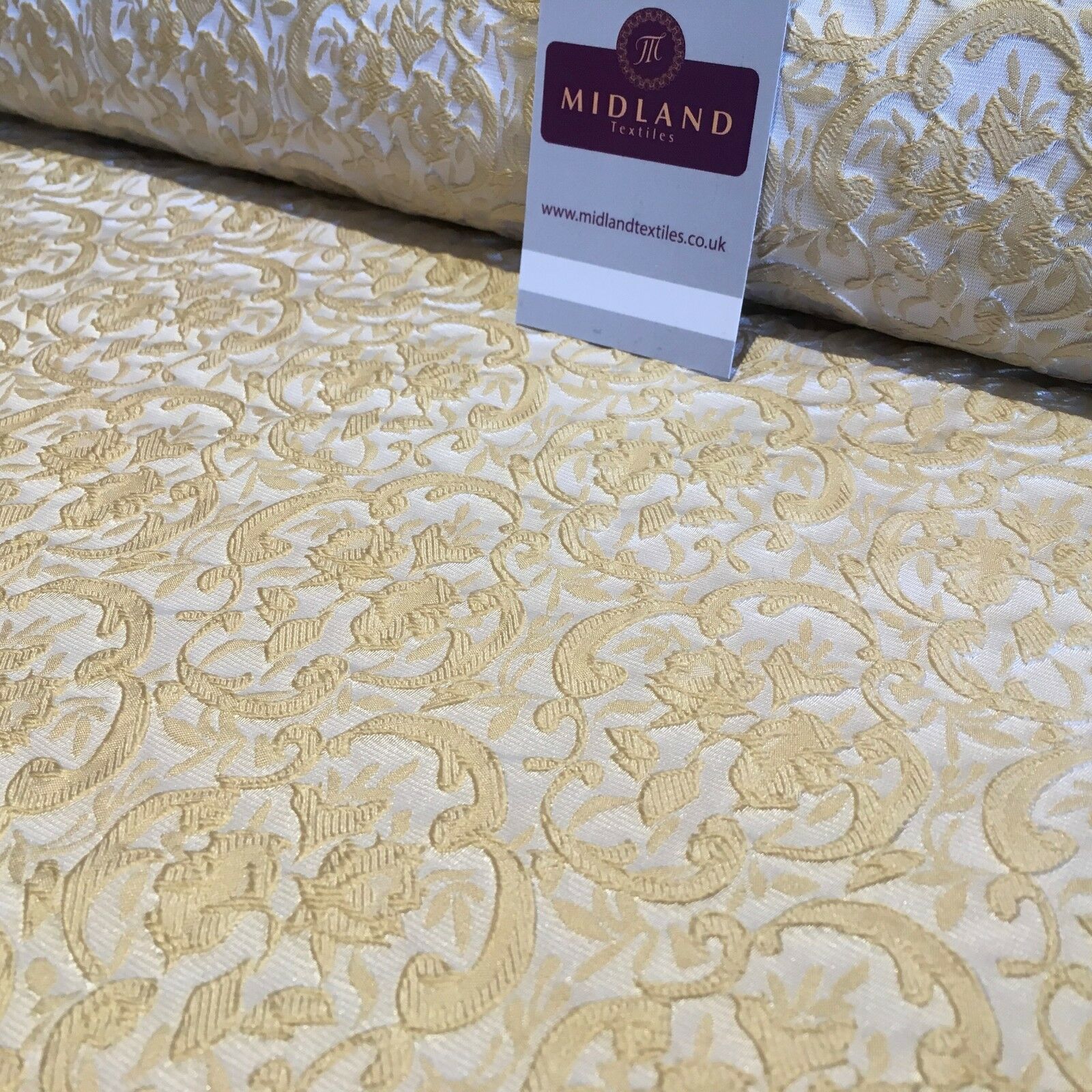 Floral Jacquard Bridal Brocade 64' Wide Fabric Mtex MA841