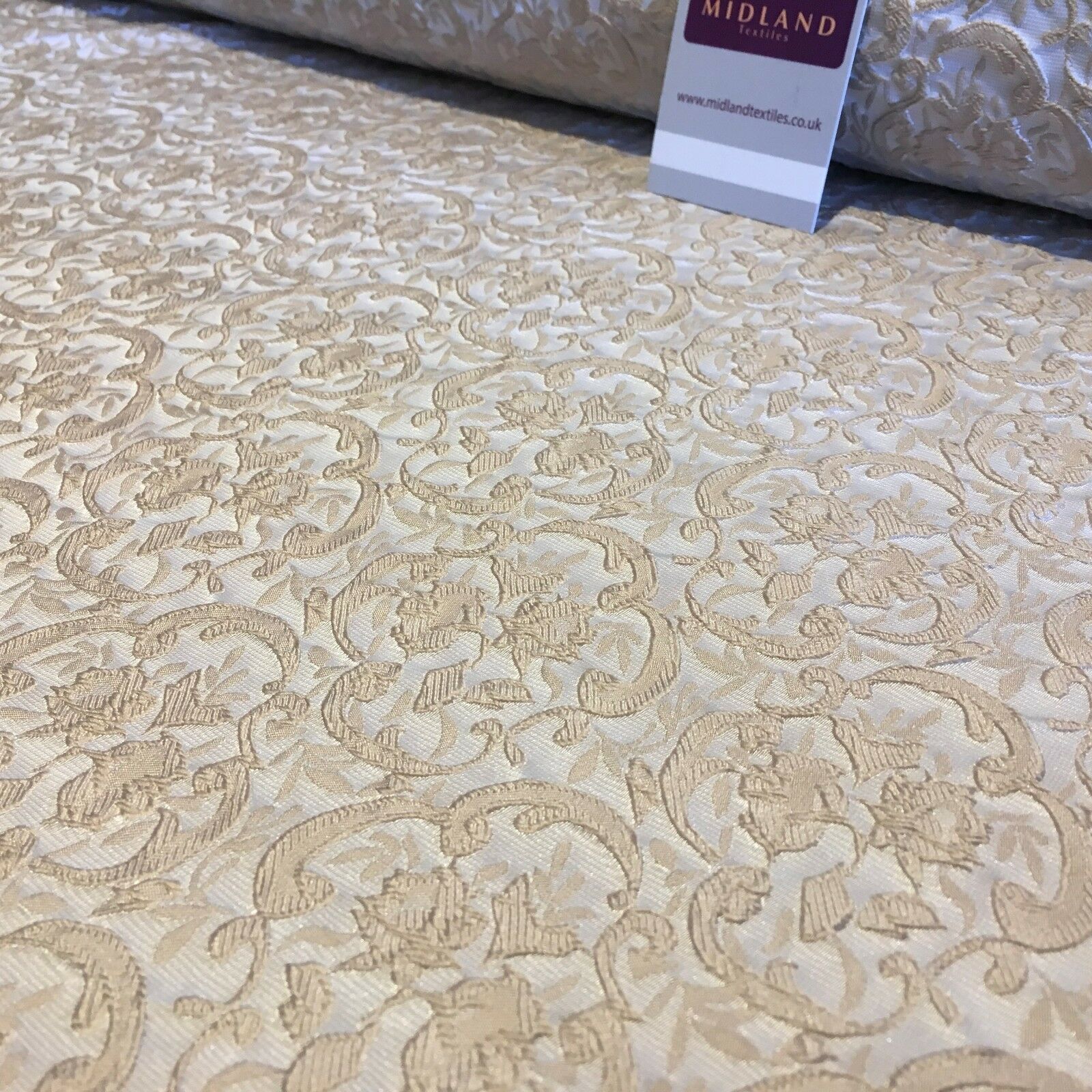 Floral Jacquard Bridal Brocade 64' Wide Fabric Mtex MA841