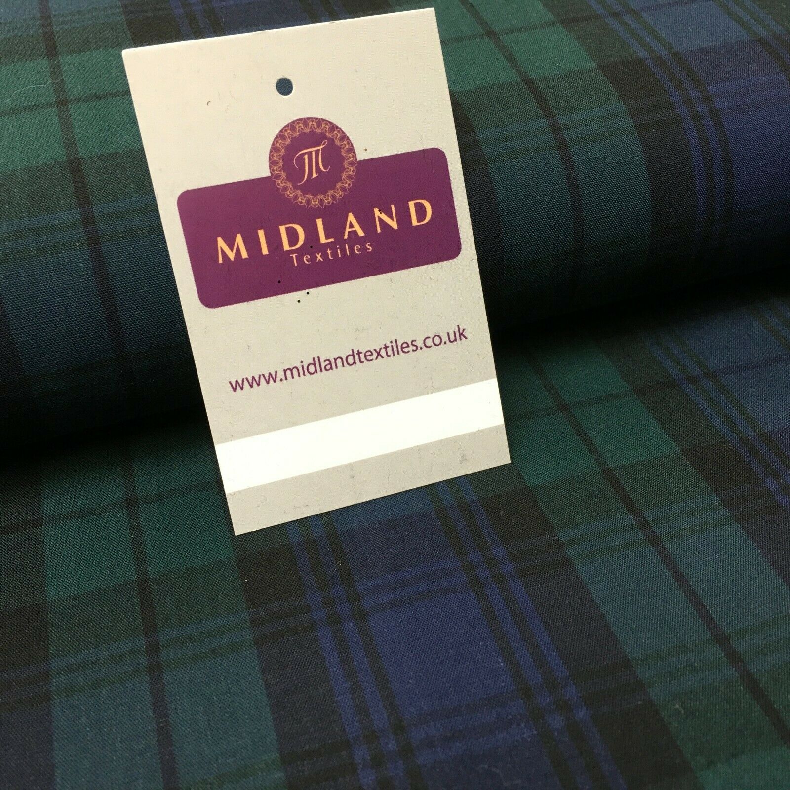 Flat Tartan Woven 100% Cotton Poplin ideal for clothing Fabric 147cm Wide MD1053
