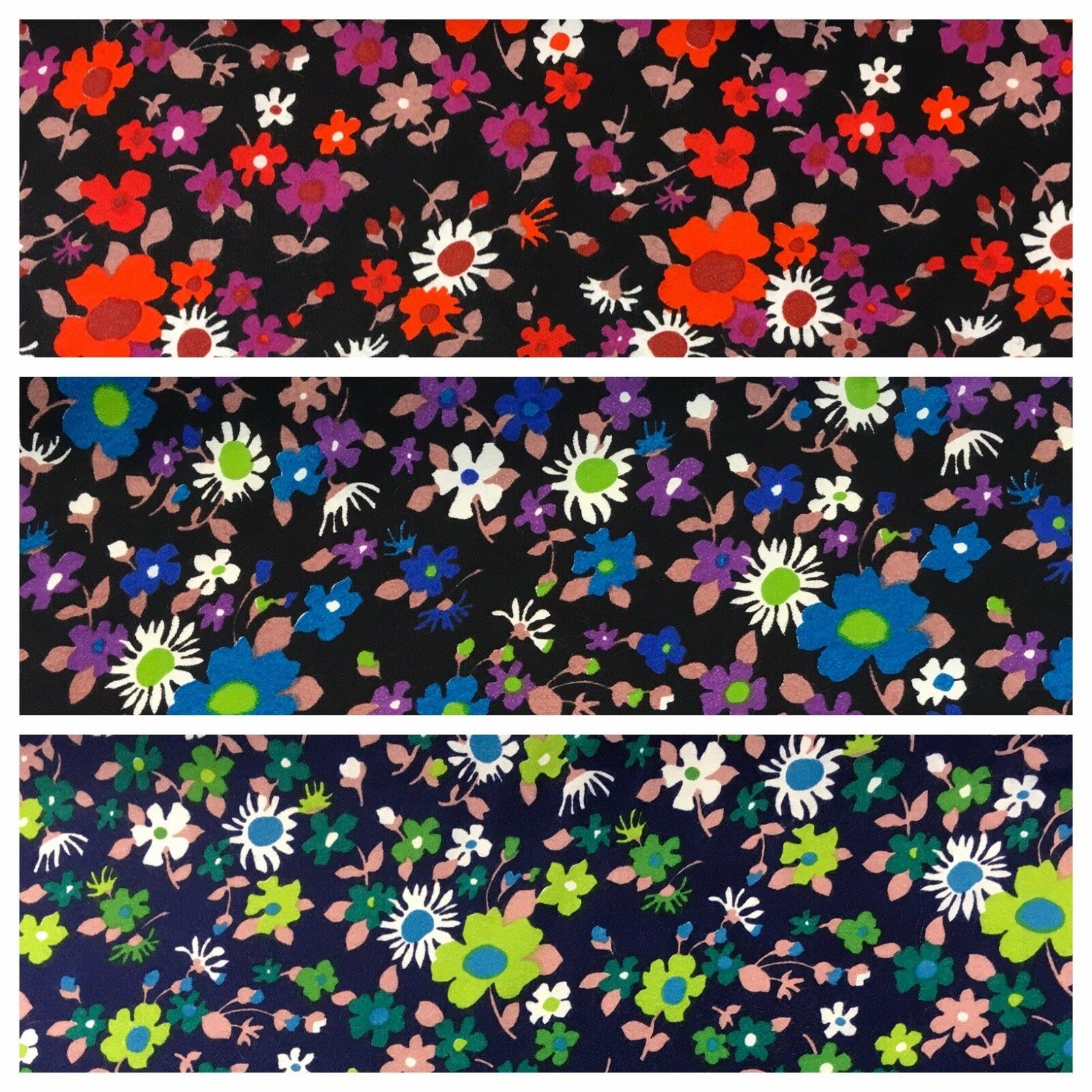 Ditsy Floral Textured Winter dress fabric 35' Wide M786 Mtex